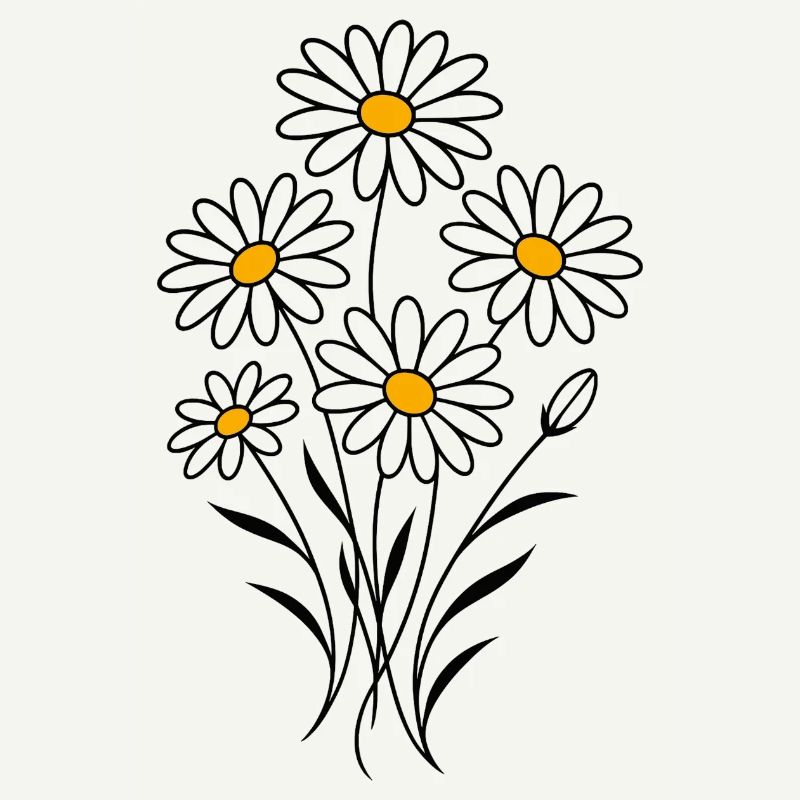 Strauß Mageriten - Daisy - Butterblume