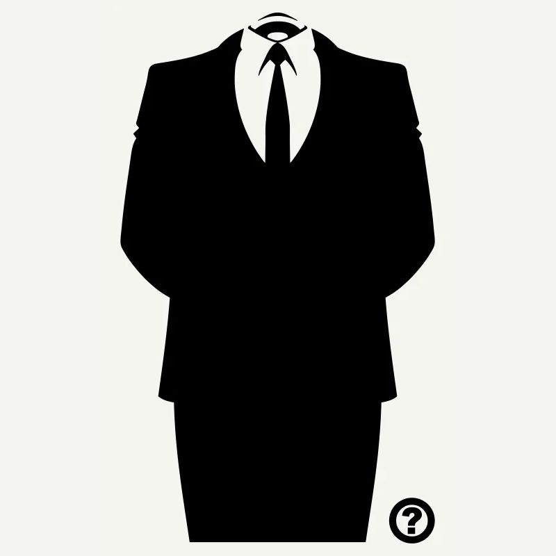 Anon Anzug Hacker Maske Shirt