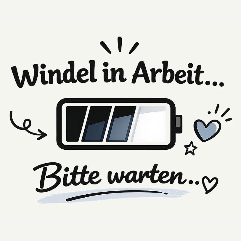 Windel in Arbeit - Bitte warten