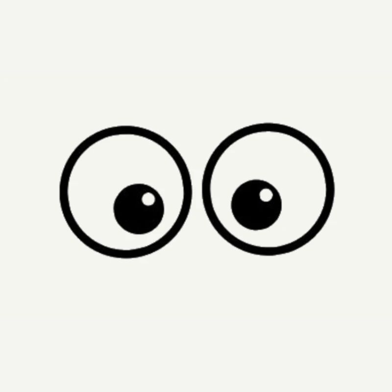 Duo d’yeux dans le style de la bande dessinée