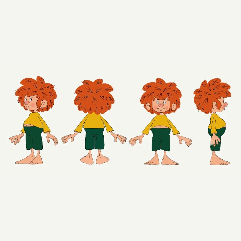 Pumuckl Sous Différents Angles
