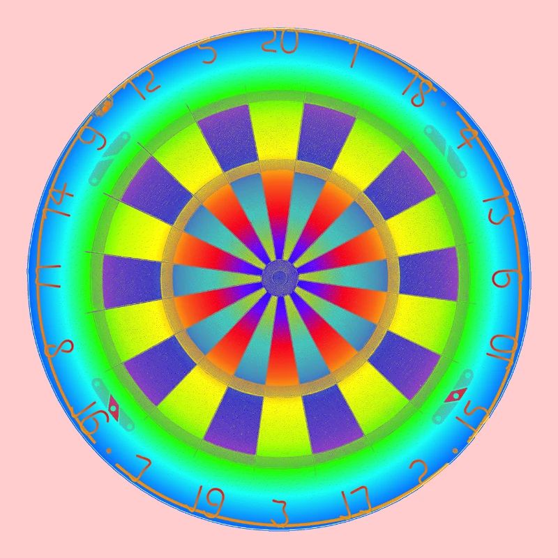 Jeu de fléchettes Arc-en-ciel
