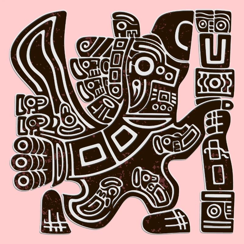 Aztec Eagle Warrior Tribal Ancient Totem