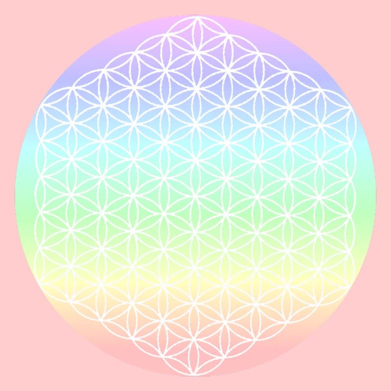 Fleur de Vie Pastel - 5ème Dimension - Mandala