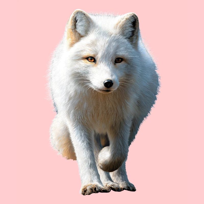 Polarfuchs Schneefuchs Eisfuchs Süßer Weißer Fuchs
