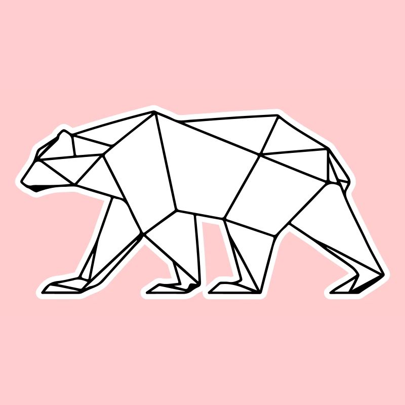 Polar Bär Polygon Eisbär Symbol