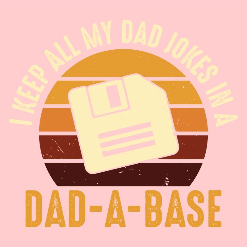 Dad Joke Floppy Disk Retro Design