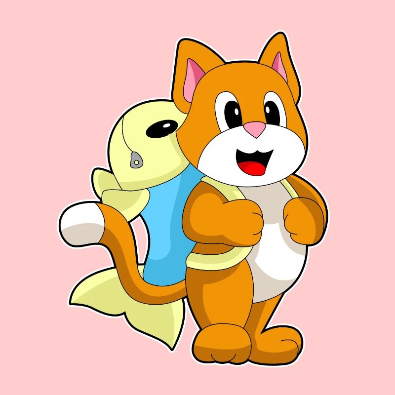 Cat Student Backpack School