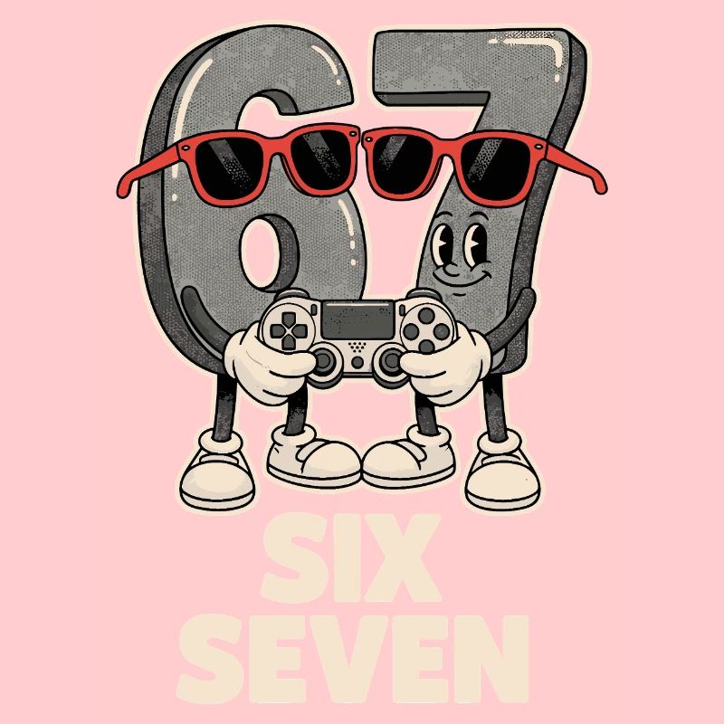 6 7 Six Sept Points d’Aura Meme Jeu Mignon