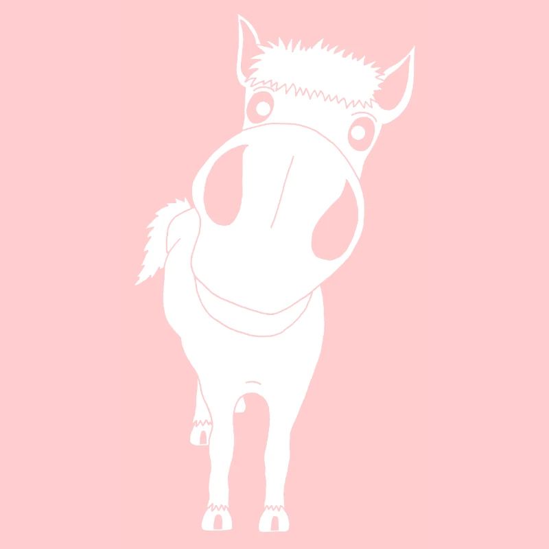 Gros plan sur un cheval (blanc)