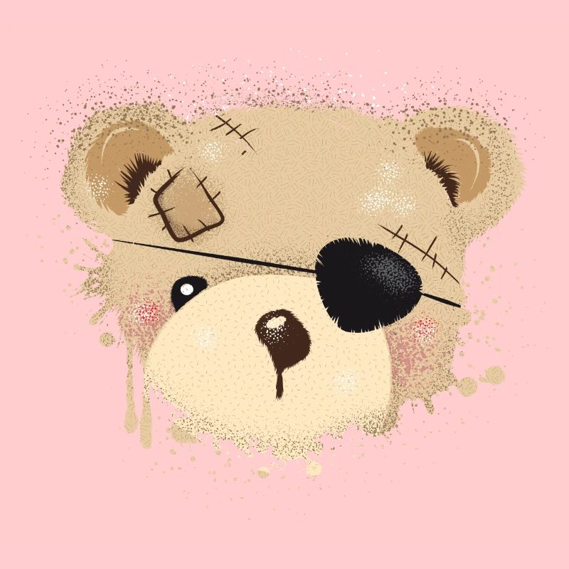 Nounours avec cache-œil