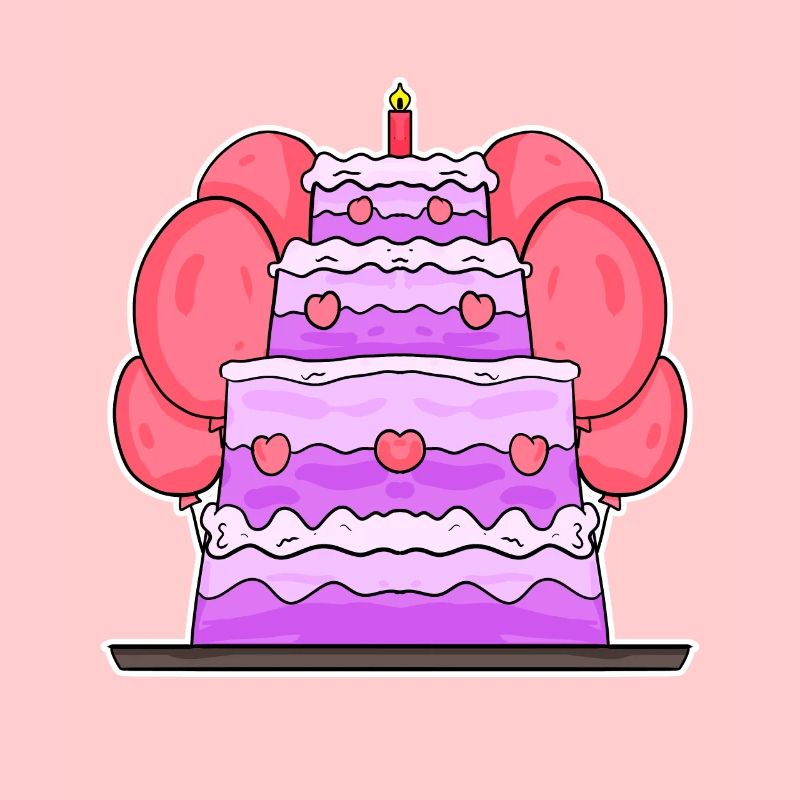 Gâteau Joyeux anniversaire