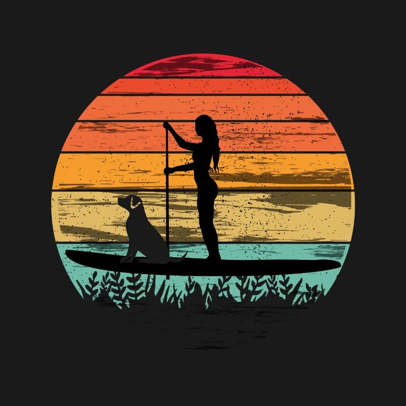 Paddleboard avec chien - Tee paddleboard