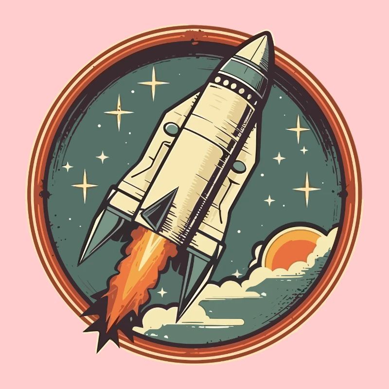 Fusée Rétro - Fusée Spatiale