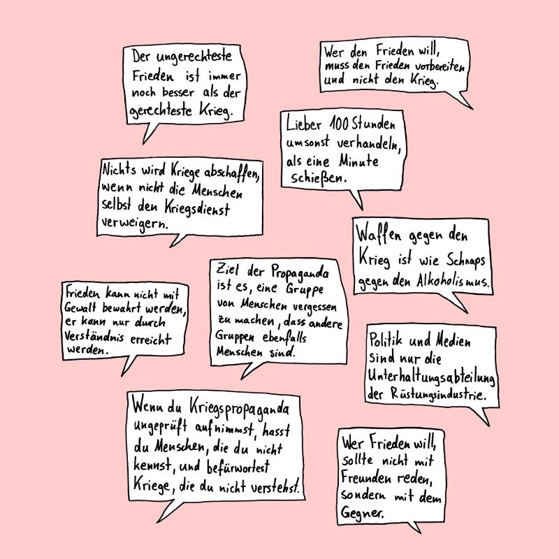 Dix citations pour la paix