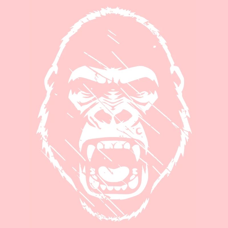 Furious Gorilla Stenchil Grunge vector_path130