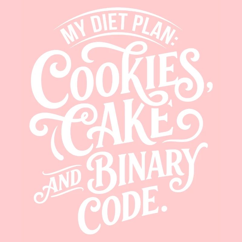 Cookies Kuchen Binärcode Design