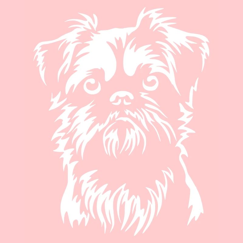 Brüsseler Griffon Kopf "Black Edition"