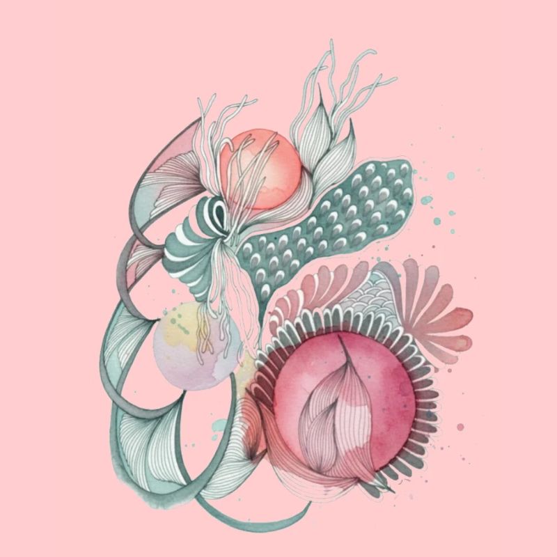 Mer de fleurs Wave Art