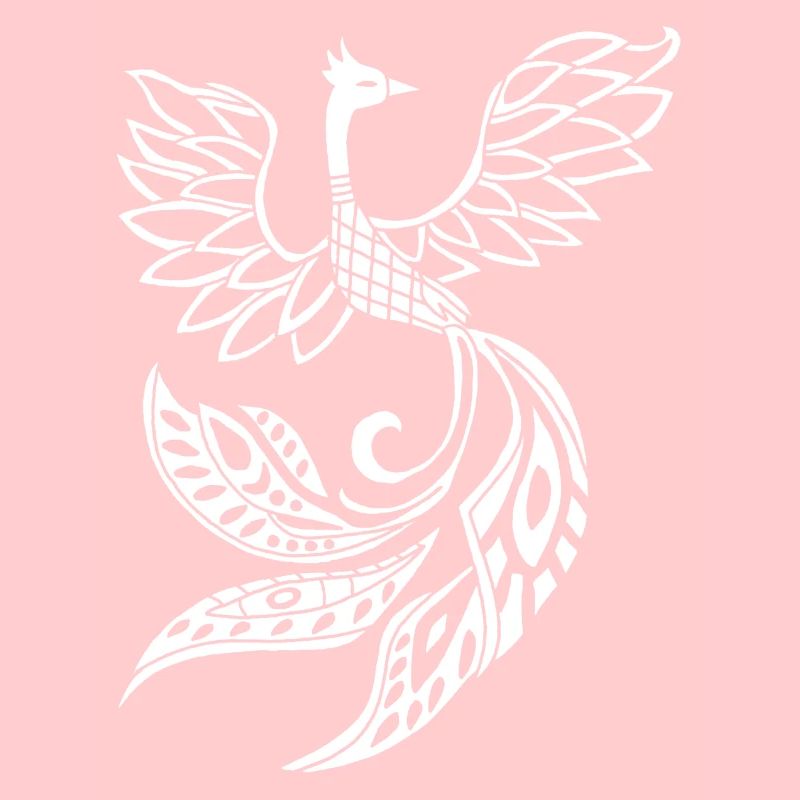 Oiseau phénix blanc