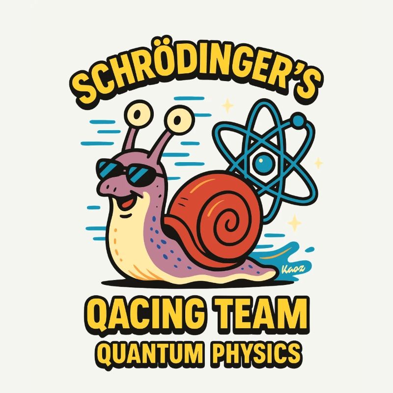 L’équipe de Qacing de Schrödinger : Escargot de physique quantique