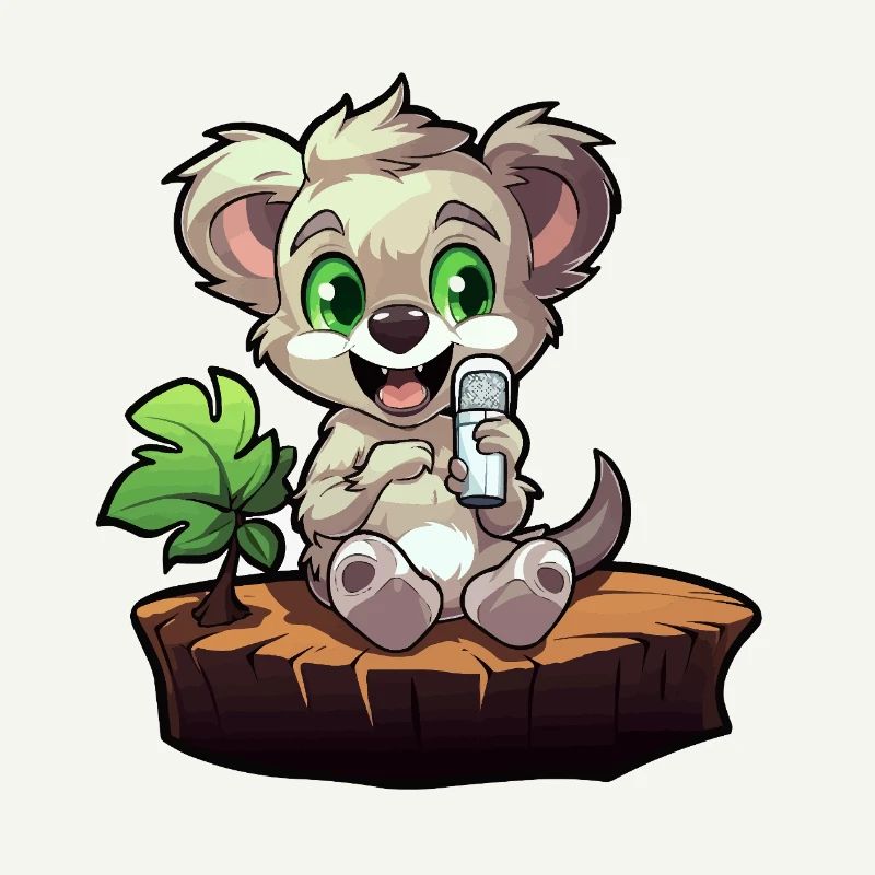 Petit koala sur la souche