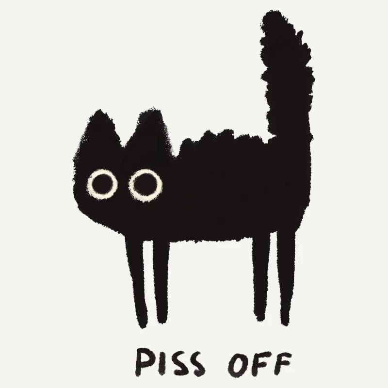 Grumpy Kitty Vibes - Laissez-moi tranquille
