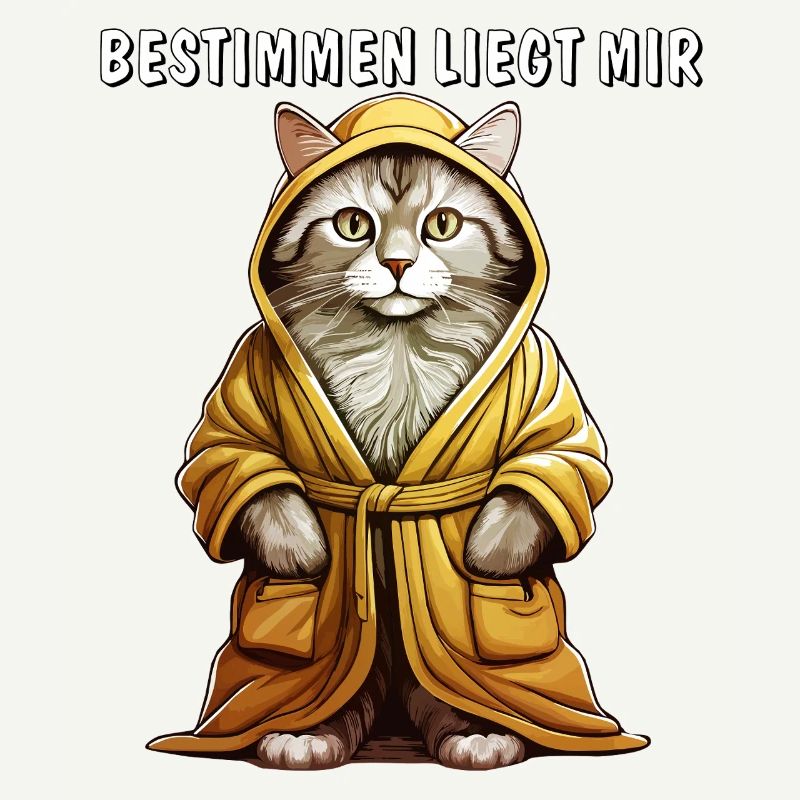 CAT BATHROBE DETERMINING IS MY KEY