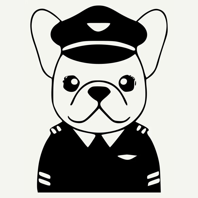 Uniforme de pilote français noir