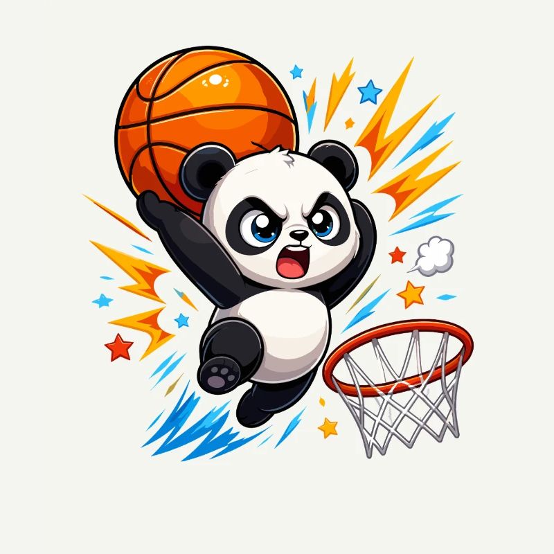 Powerful Panda Slam Dunk