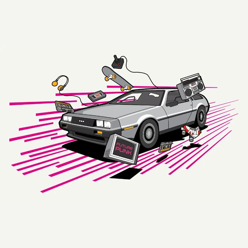 Delorean Future Punk Oldtimer Youngtimer Retro 80s