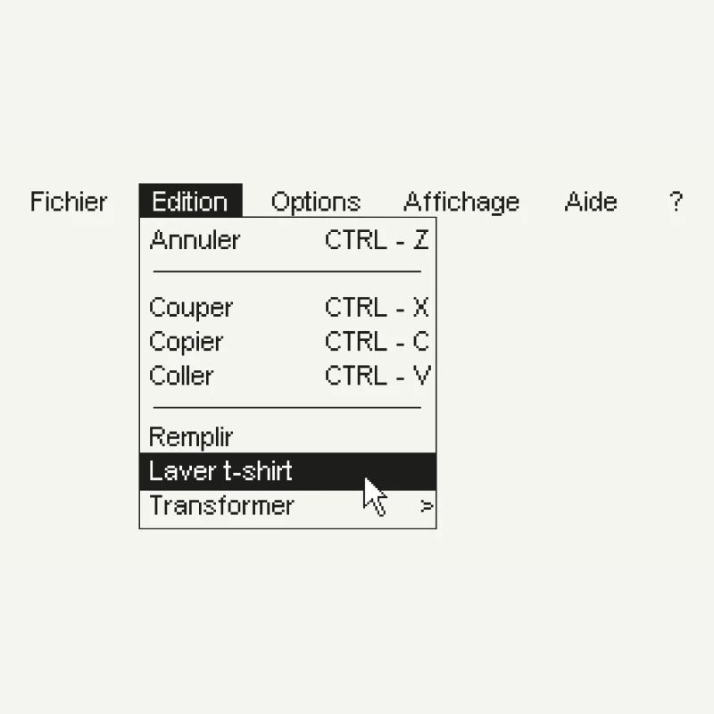 Menu informatique