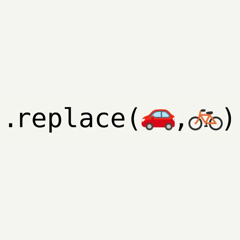 Autos durch Fahrräder ersetzen; Python-Edition