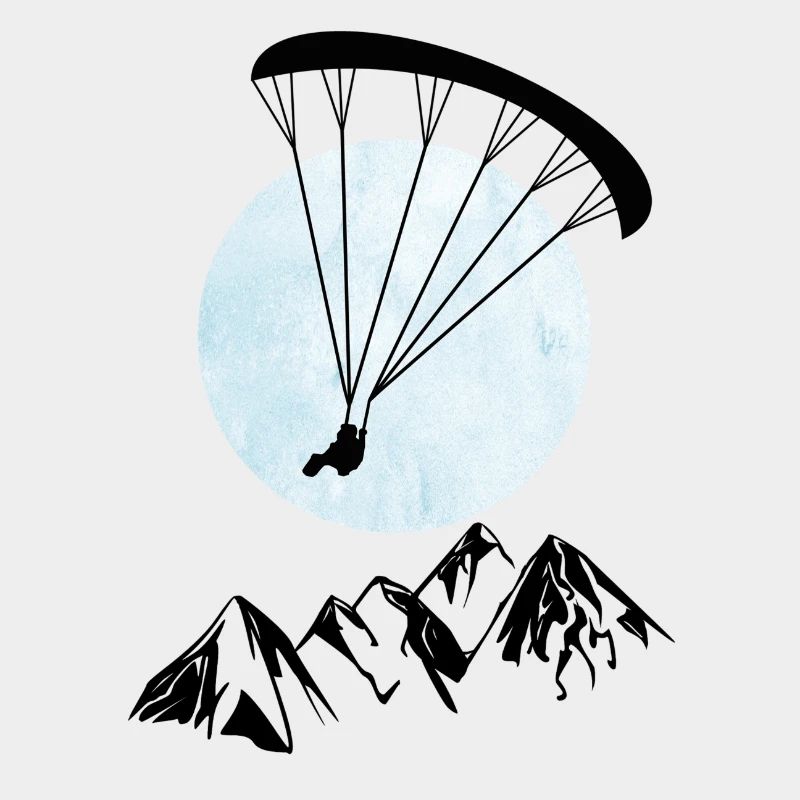 Paragliding über Berge