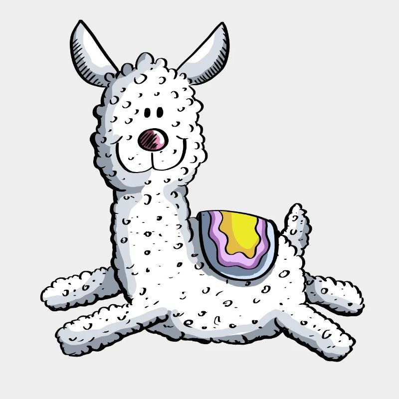 Fluffy woolly llama