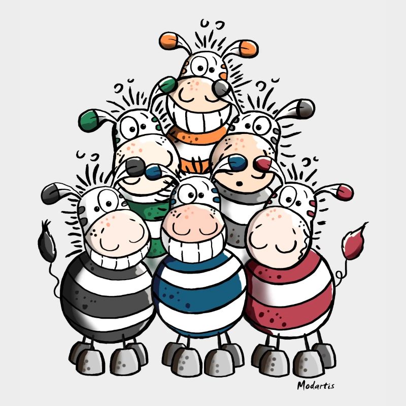 Colourful Zebras