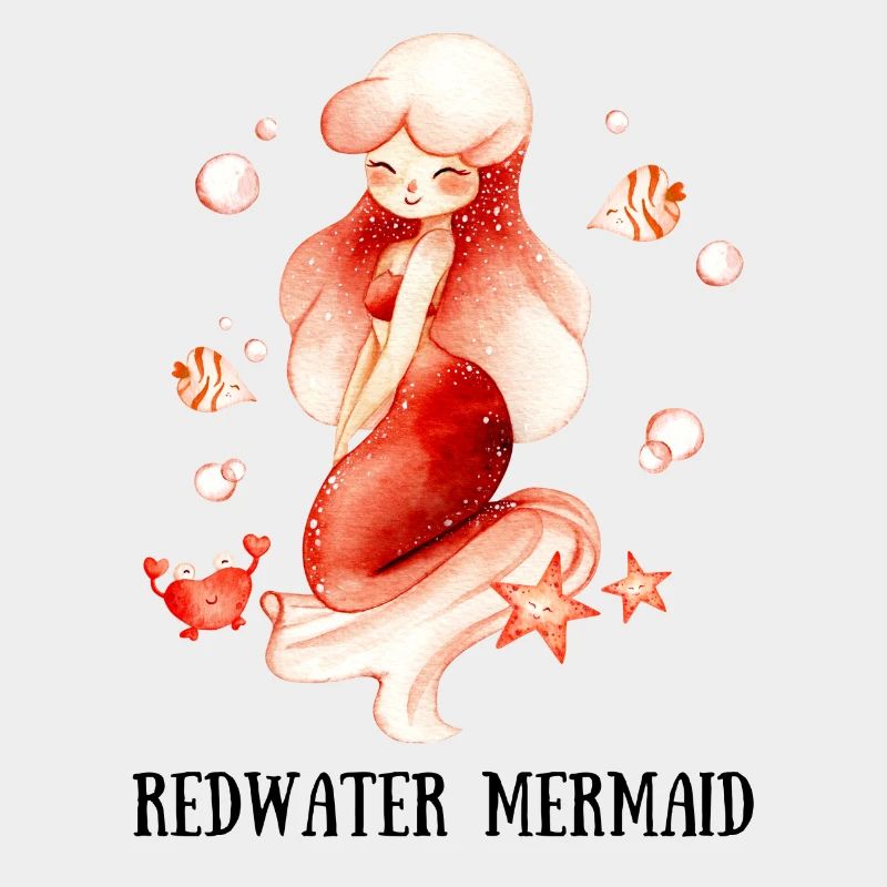 Sirène d’eau rouge