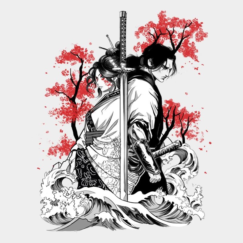 Âmes de samouraï entrelacées