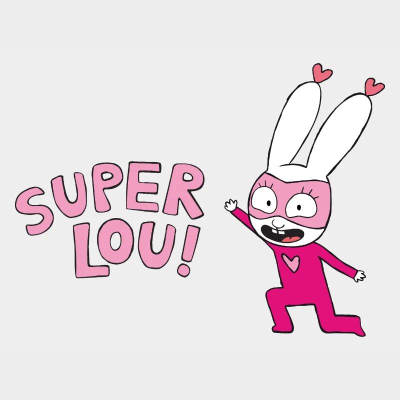 Simon Super Bunny Super Lou with lettering