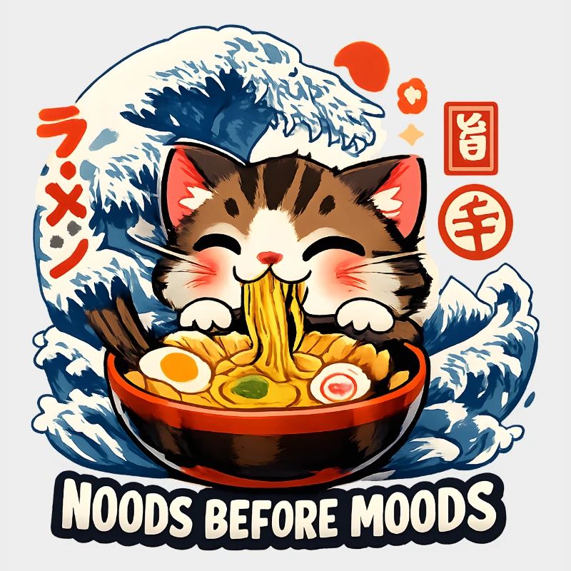 Ramen Neko Great Wave