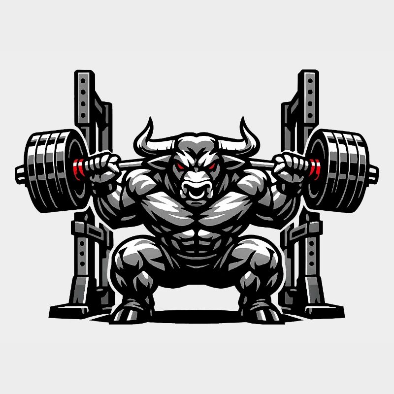 Halte en rack de squat taureau