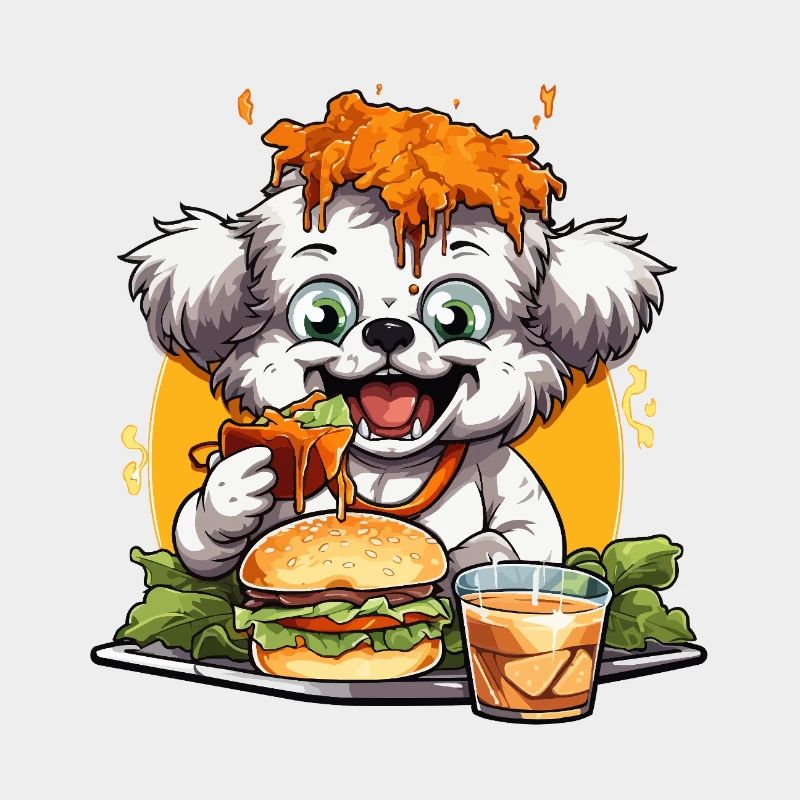 Burger dog avec glaçage au fromage