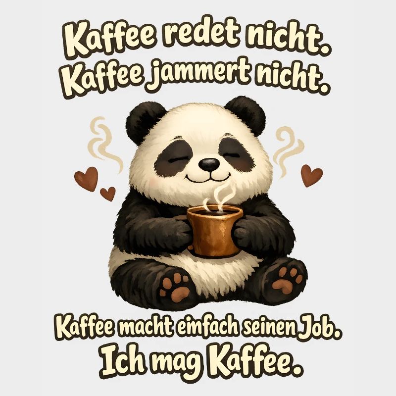 Kaffee Redet Nicht Kaffee Jammert Nicht Panda