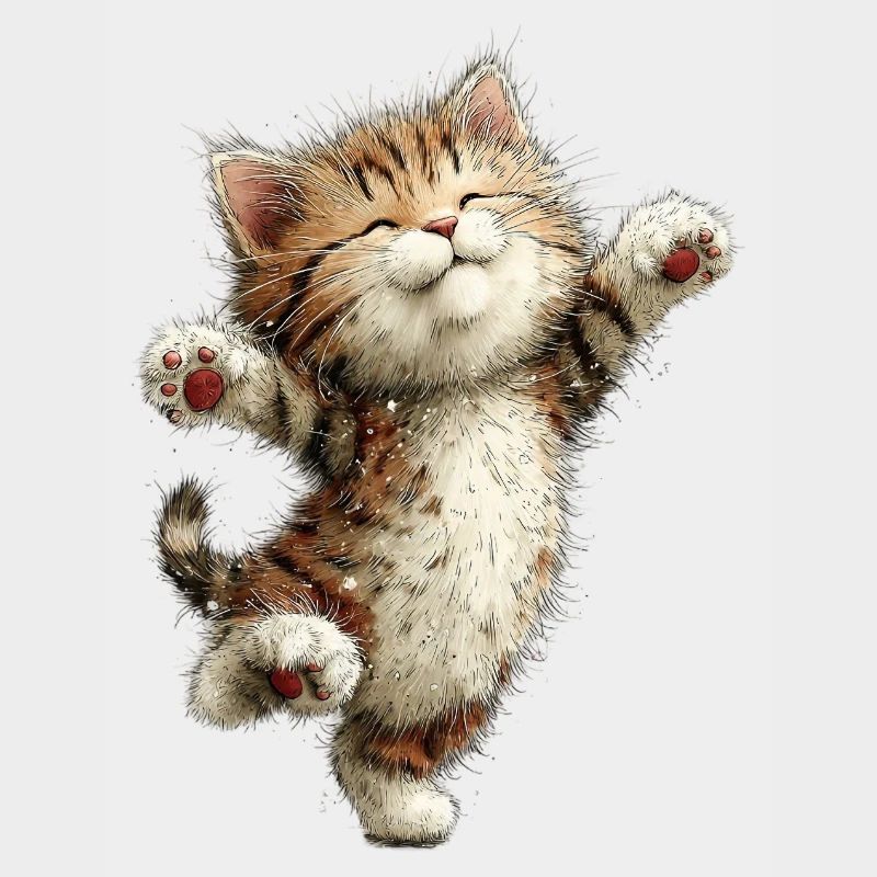 Chat heureux