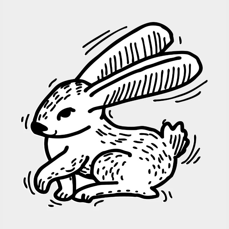 Doux bébé lapin de Pâques lapin de Pâques