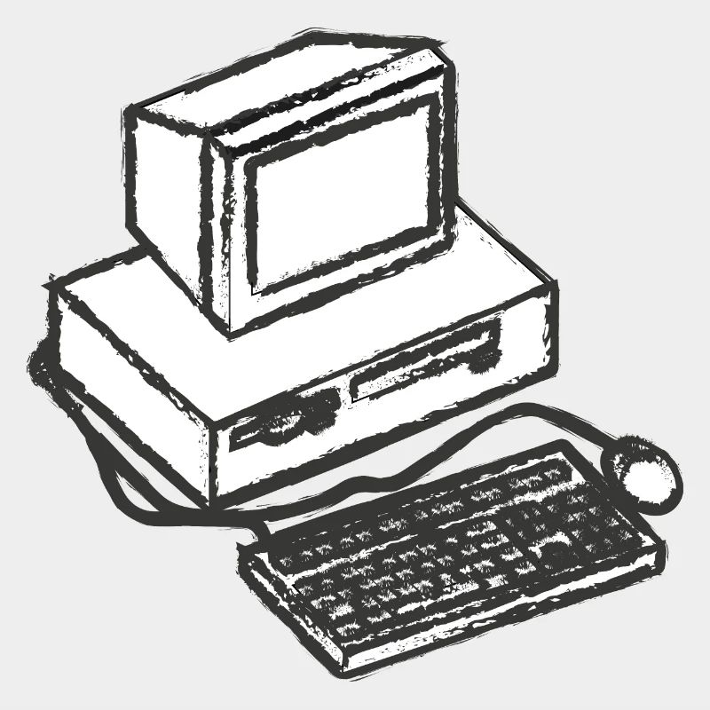 T shirt pc computer vintage computer gift idea