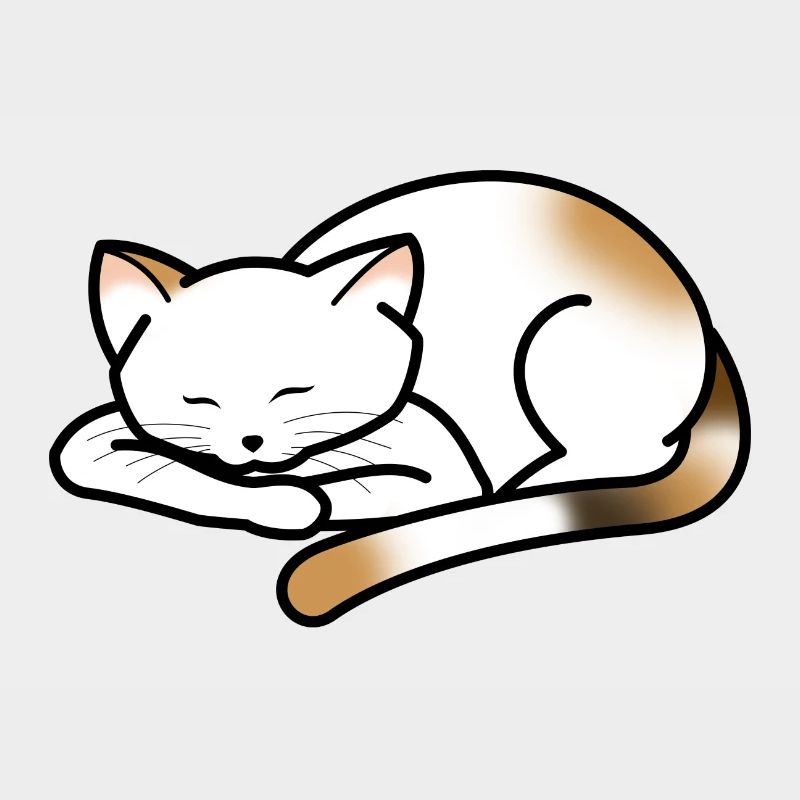 Kleine Katze macht ein Nickerchen