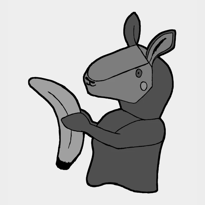 Lama mit Banane