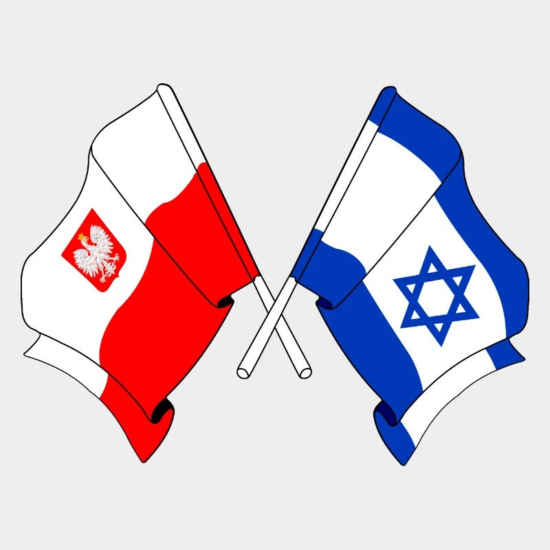 Drapeau de la Pologne, drapeau d’Israël