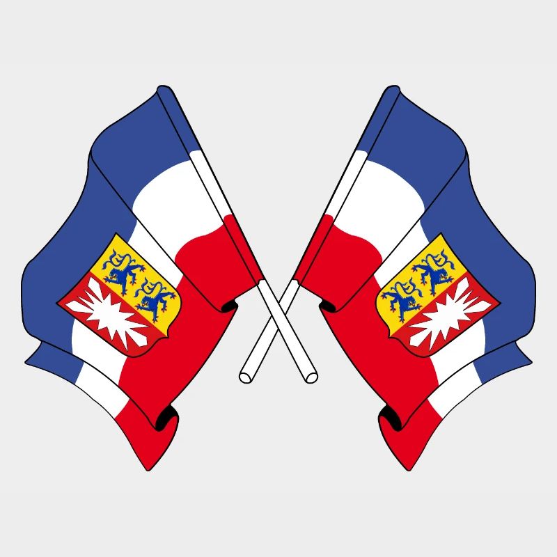 Deux drapeaux Schleswig Holstein